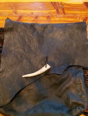 VERY RARE SUNDANCE BLACK FRINGE  LEATHERBACKPACK